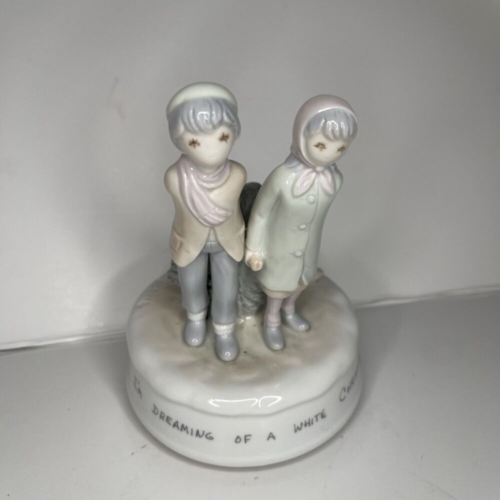 I’m Dreaming Of A White Christmas Music Box 1983 ~ Artist Flavia Weedn